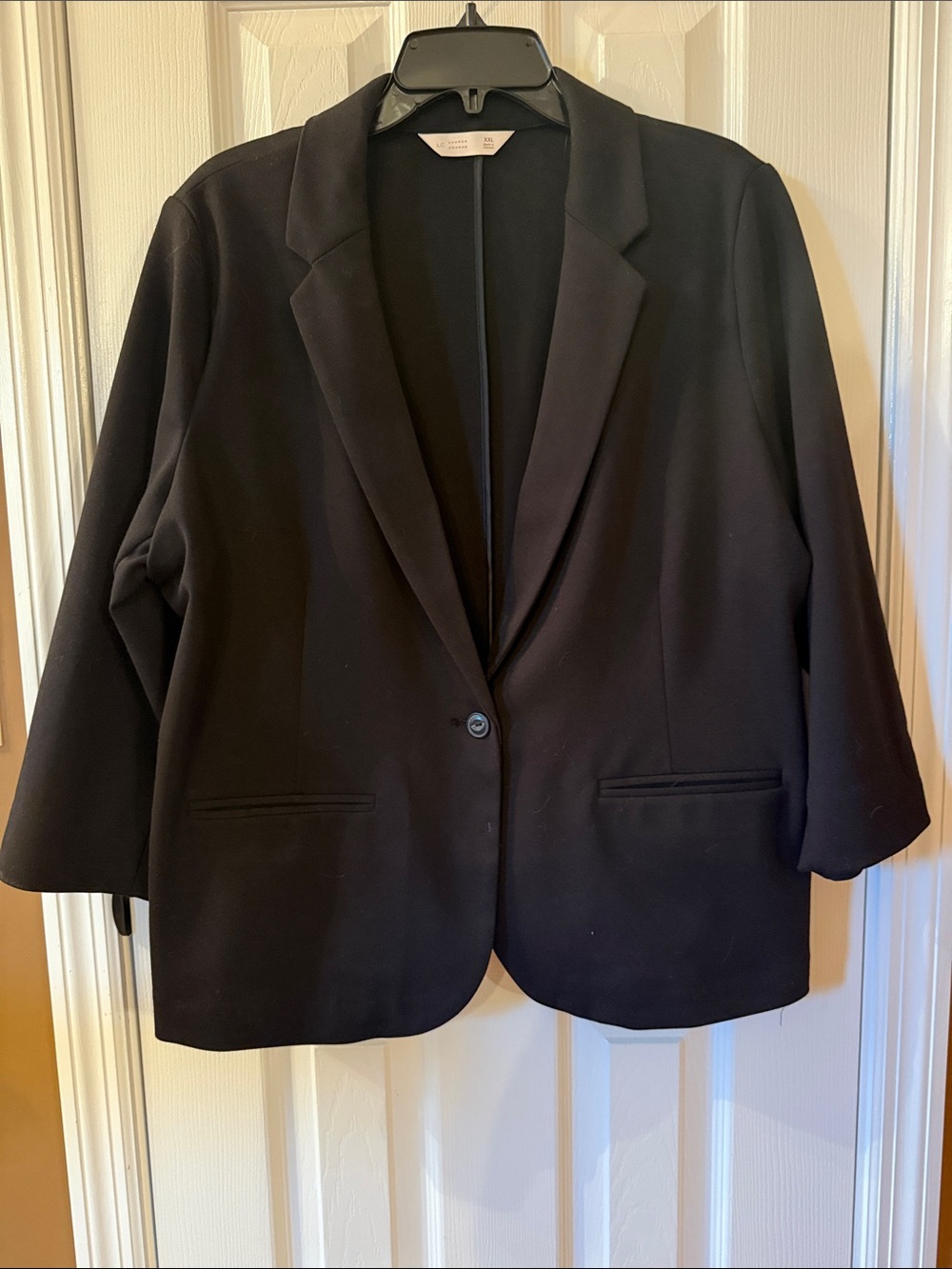 Lauren Conrad Classic Black Women's Blazer - Modern Single-Button Jacket